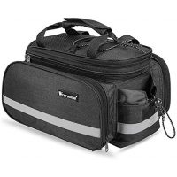 Vodotěsná brašna na zadní nosič kola - Černá, 10-25 litrů