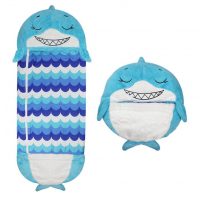 Dětský plyšový spacák nebo polštářek - Žralok modrý, velikost M