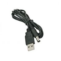 Napájecí redukce s kabelem USB A (M) - DC 5,5/2,1 (M), 80cm