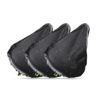 Potahy sedla na kolo - Černé, 3 kusy