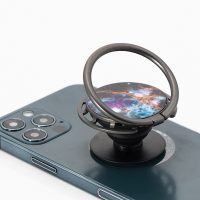 Pop Socket držák na mobilní telefon - Galaxie, oranžová