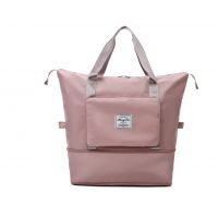 Skládací cestovní velkokapacitní taška - Růžová