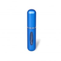 Cestovní plnitelný rozprašovač na parfém 5 ml - modrý, lesklý