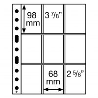 Průhledné albové listy (5ks) - GRANDE 3/3C, na sběratelské karty