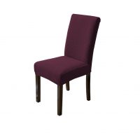 Univerzální napínací potah na židli - Tmavě červený Fleece