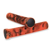 Žíhané rukojeti na kolo - Oranžovo černé