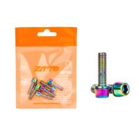 Titanové šrouby představce M5x18 mm, sada 6 ks - Duhové