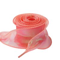 Perleťové tkaničky, jeden pár - Červené, 120 cm