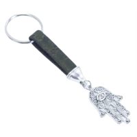 Korkový přívěsek na klíče, Ruka Fátimy - Zelený