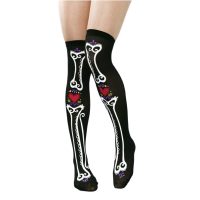 Halloweenské nadkolenky - Černé