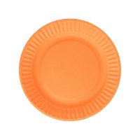 Papírové talíře - Oranžové, 6 kusů
