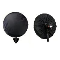 Prachový obal na ventilátor - Černý, 45 cm