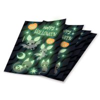 Sada svítících halloweenských samolepek