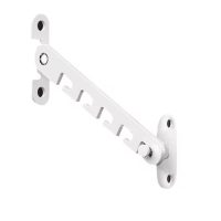 Kovová okenní zarážka, omezovač otevření okna S - Bílá