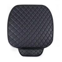 Kožený chránič na autosedačku - Černý s černým prošíváním