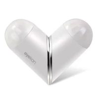 Srdcová cestovní krabička na kontaktní čočky - Bílá