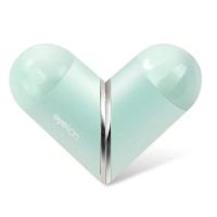 Srdcová cestovní krabička na kontaktní čočky - Zelená