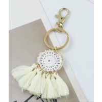 Přívěsek na klíče - Lapač snů bílý