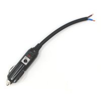 Automobilová 12V zástrčka na kabel - 20A, pojistka, kontrolka