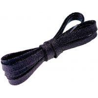Tkaničky do bot nebo do mikiny, jeden pár - Černé, 11 cm