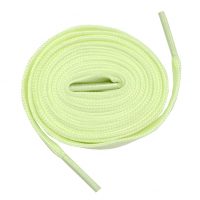 Fluorescenční tkaničky do bot široké, jeden pár - Zelené, 100 cm