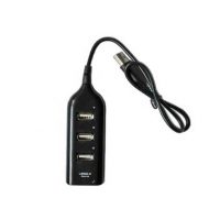 USB HUB se čtyřmi porty USB 2.0 - Černý