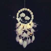 Lapač snů - Svítící - Dětský - Bílý