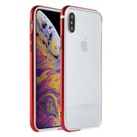 Sulada Hliníkový Bumper na iPhone XS Max - Červená