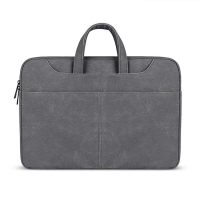 Brašna na MacBook / notebook 13.3" z umělé kůže - Tmavě šedá