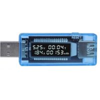 V-A metr a měřič kapacity 4-20V/0-3A DC KWS-V20 - USB tester