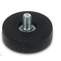 Pogumovaný magnetický úchyt se závitovým čepem - 22 mm M4