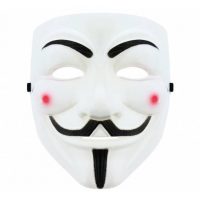 Maska Anonymous - Bílá