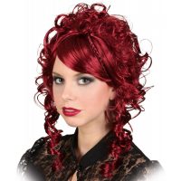 Dámská Steampunk paruka - Vínová