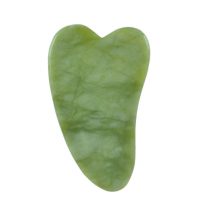 Gua Sha 3D tvarovaný kámen - Zelený