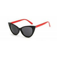 Dámské sluneční brýle CAT EYE - Černo červené
