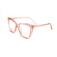 Dámské brýle proti modrému světlu - Transparentní růžovo oranžové