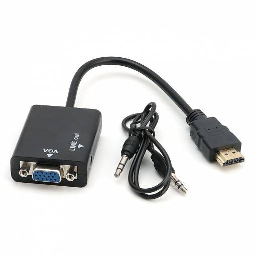 Foto - Konvertor HDMI samec na VGA samici