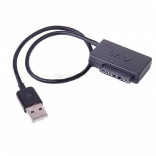 Foto - USB Adaptér SATA Slimline 7+6 13Pin pro notebook CD DVD Rom Drive