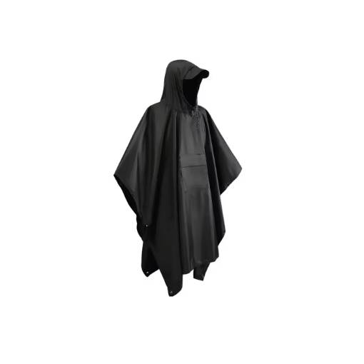 Foto - Cyklistická pláštěnka pončo - černá
