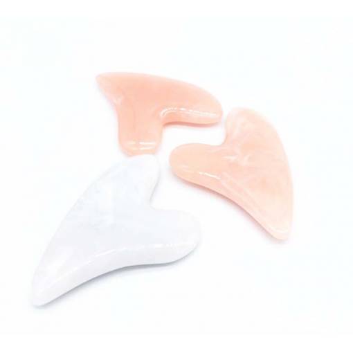 Foto - Gua Sha 3D tvarovaný kámen - Šedý