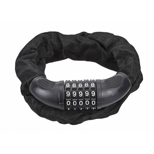 Foto - Číselný zámek na kolo - Černý, 100 cm