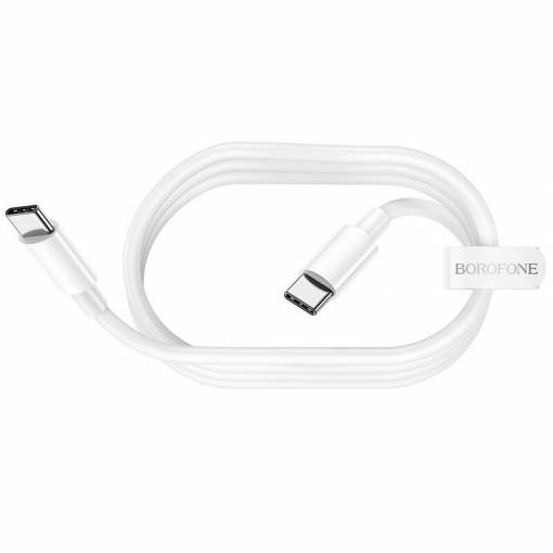 Foto - Borofone napájecí kabel USB-C na USB-C 60W - 1 metr