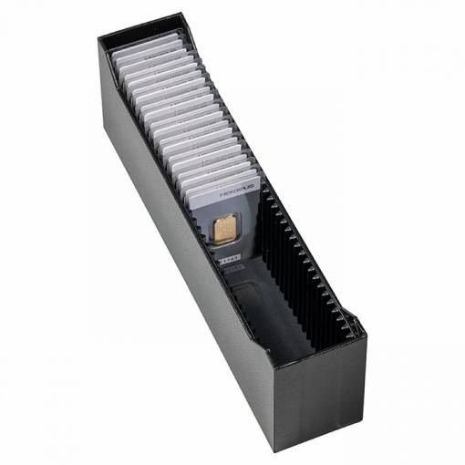 Foto - LEUCHTTURM Box na 40 zlatých cihliček v blistrech - Černý