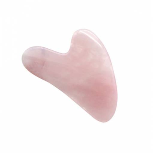 Foto - Gua Sha 3D tvarovaný kámen - Růžový