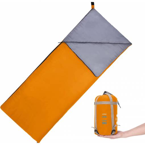 Foto - Ultralehký spací vak na zip - Oranžový