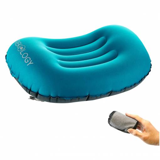 Foto - Trekology Aluft 1.0 lehký nafukovací polštář - Tyrkysový