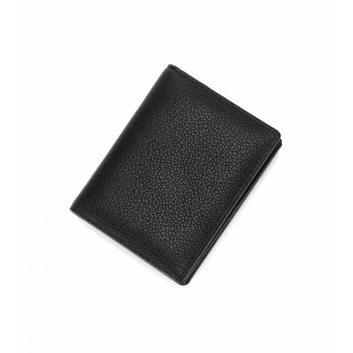 Foto - Kožená peněženka se sedmi kapsami - Černá