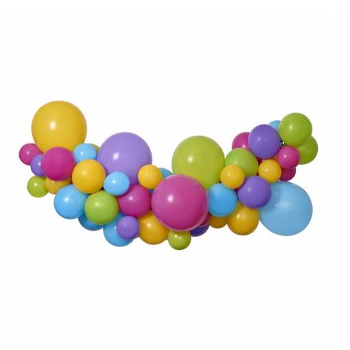 Foto - Balónková girlanda - Barevná, 65 balónků