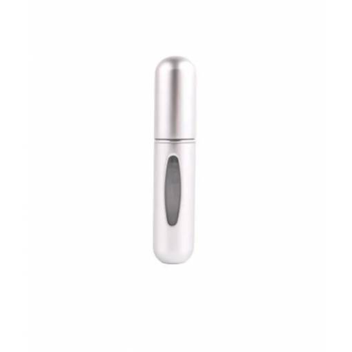 Foto - Cestovní plnitelný rozprašovač na parfém 5 ml - stříbrný, matný