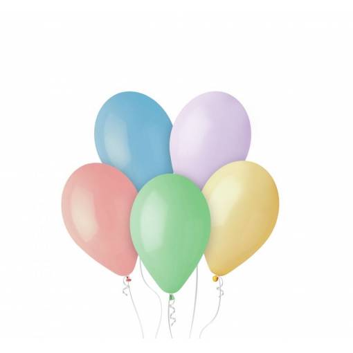 Foto - Sada balónků - Pastelové barvy, 10 kusů